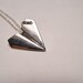 Paper Airplane Necklace