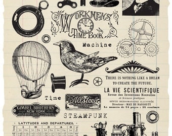 Steampunk Works Rubber Stamp Collection