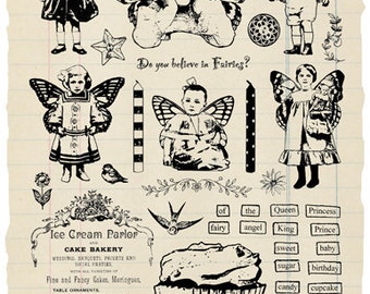 Fairy Sweets Rubber Stamp Collection