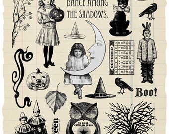 Trick or Treat Rubber Stamp Collection - Halloween