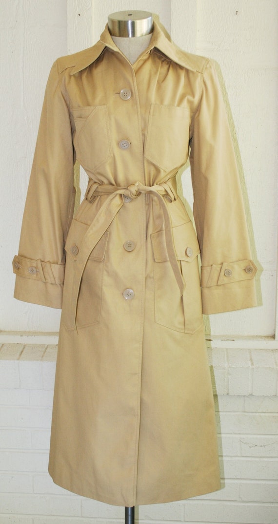 Spy Games Circa 1970's Trench Coat by UTEX Classic