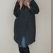 1950s Wool Coat - Very Warm Gray Winter Coat with Fur Collar - Cozy Coat - Warm - Gray Coat - Grey Coat - 42 Bust