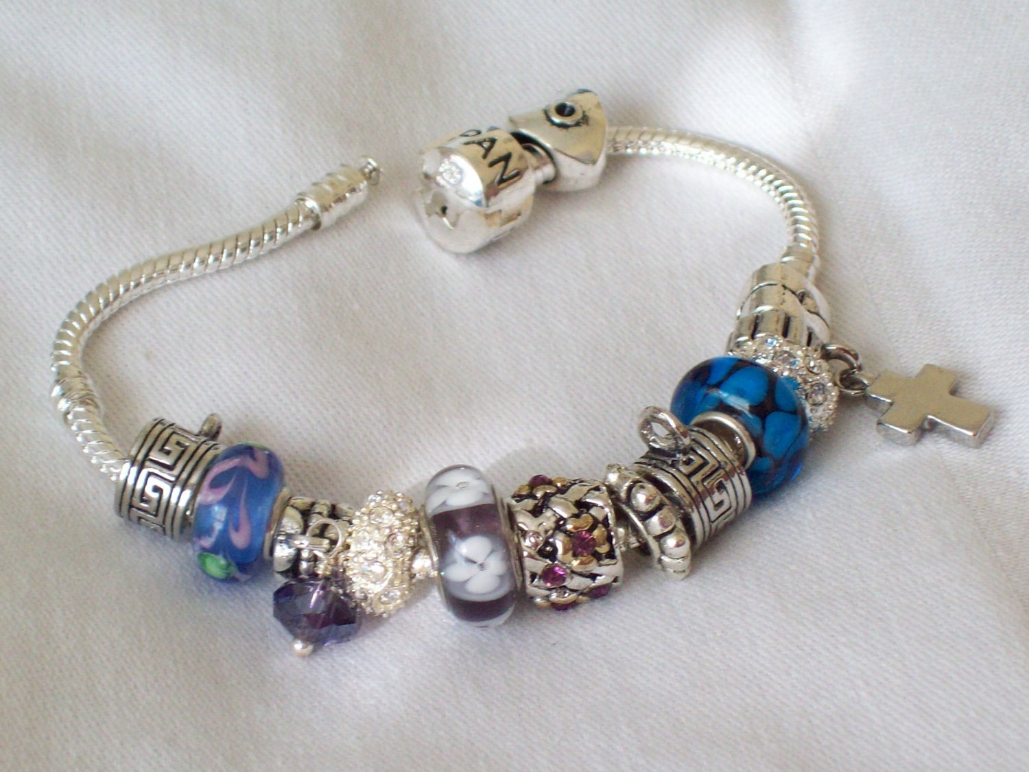 European Charm Bracelet by LillianTreasures on Etsy