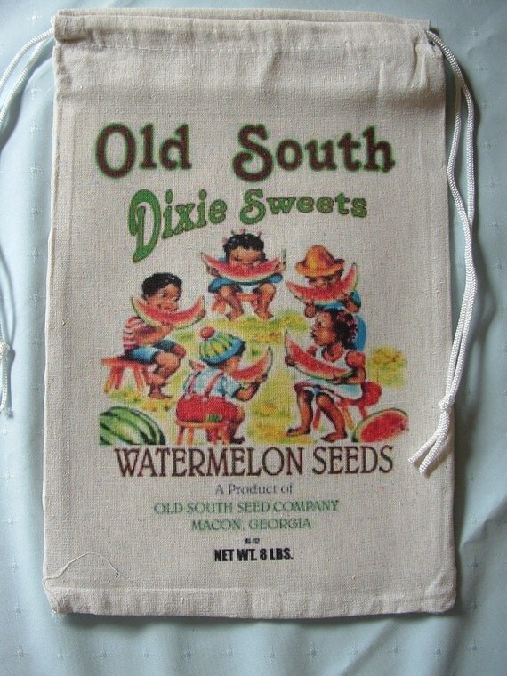Novelty Seed Sack Bag OLD SOUTH Dixie SWEETS by AuntBevTreasures