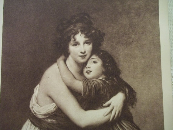 Self Portrait of Madame Lebrun and Daughter by debsatticfinds