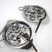 Midcentury Japanese Stainless Steel Escargot Serving Set For Two / Like New