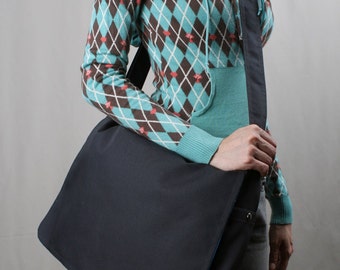 Sale 20%OFF-The messenger Bag in Dark Gray/tote/shoulder bag/laptop bag/diaper bag/school bag/handbag/messenger bag/For Him/For Her - 051