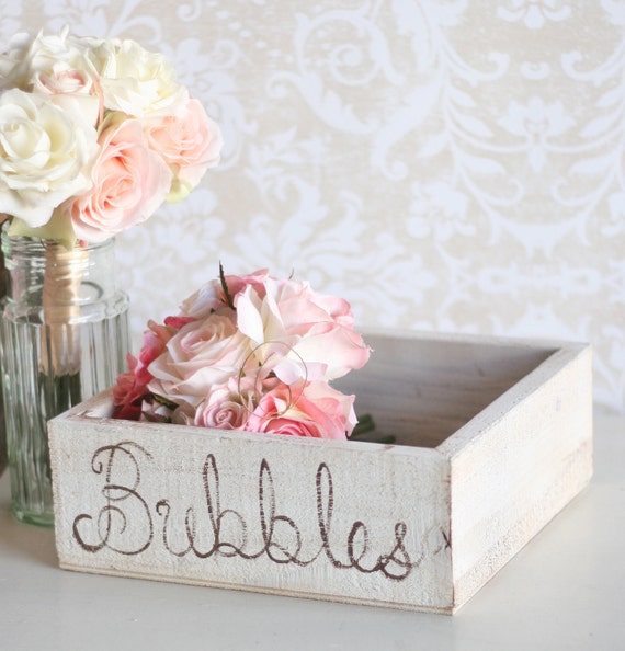 Wedding Bubbles Holder Rustic Tray (item P10151)