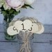 Wedding Table Numbers Hearts On Sticks Set of 12 Rustic Decor (item P10065)