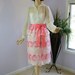 RESERVED FOR VINTAGELOVERE Vintage 80s Party Dress Richilene Sheer Pink Cut work Lace Cocktail Formal Dress