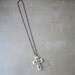 VTG Plastic Cross Necklace Long 70s 60s Mod