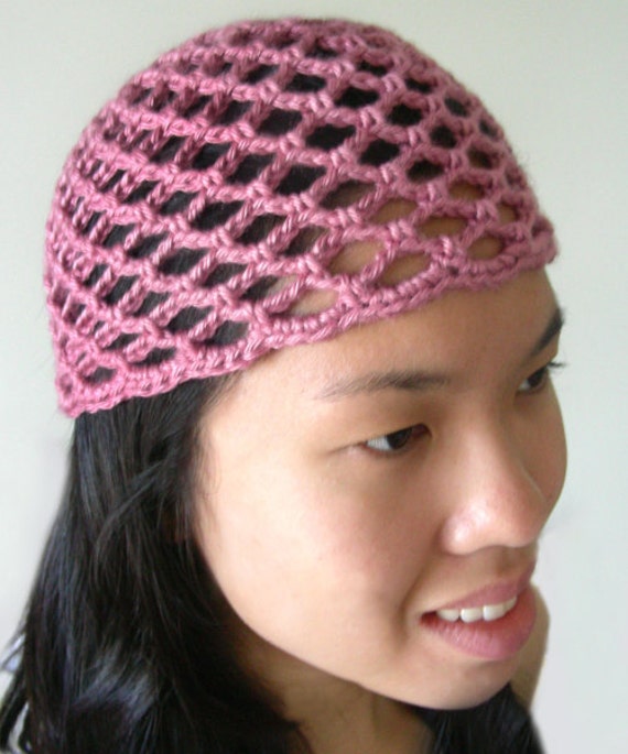 Mesh Lace Beanie 5 sizes PDF Crochet Pattern Instant