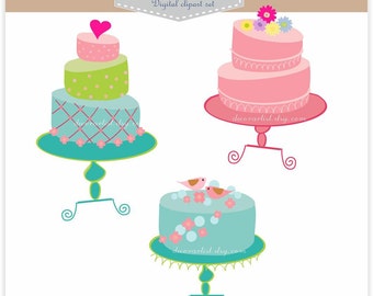 cakes clip art, sale clip art, instant download Digital clip art, cake ...