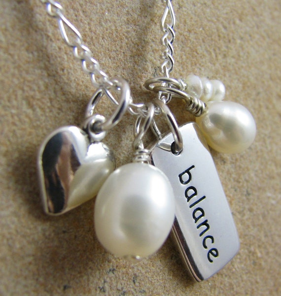 Yoga Necklace Balance Necklace Balance Charm Balance
