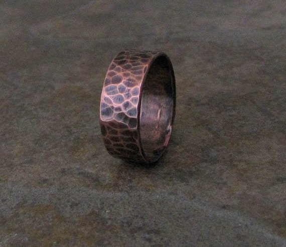 Copper mens wedding rings