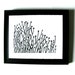 LINOCUT PRINT - Flowers BLACK block print letterpress poster 8x10