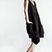 Size extra small- Key Influence Dress in Black, modern chic, oversize, wabi sabi- ready to ship