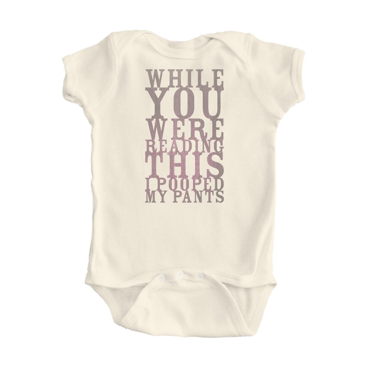 Natural Organic Baby Bodysuit While You Were Reading
