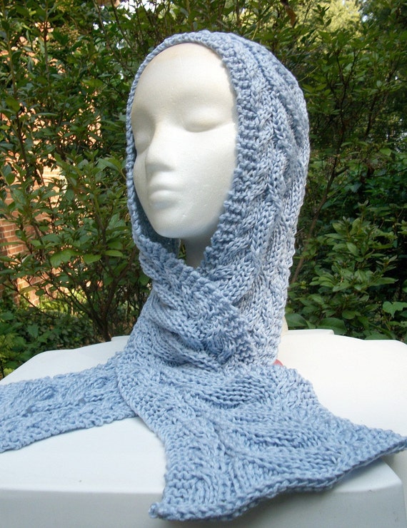 Triple Cable Twist Scarf/Head by AngelAndFairyDesigns on Etsy