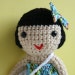 Sweet doll with short black hair