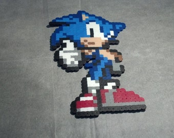 Sonic with Thumbs Up - 16-bit Sega Genesis - Pixel Art - Magnet, wall ...