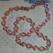 Vintage 1930s Long Pink Lucite Necklace (N-1-3)
