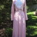 Reserved for Ariel Ray STOREWIDE SALE vintage 70s pink and white gingham prairie maxi dress