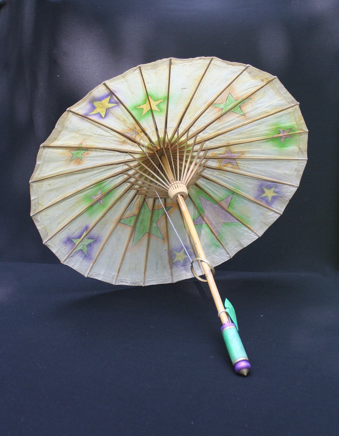 Parasol Mardi Gras REX Stars Parasol