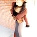 SALE - Steampunk Victorian Jacket - Dandy Tailored Waistcoat - Bohemian Chic - Terra Cotta - Boiled Wool - Pockets - Size X- Small