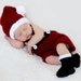 Baby Santa Set CROCHET PATTERN Christmas Photography Prop Boy and Girl