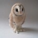 Mr. Barn Owl mini, needle felted bird