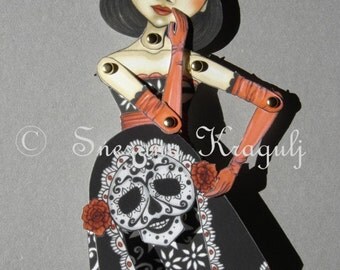 Katrina-Dia De Los Muertos Paper Doll
