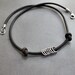 READY TO SHIP Mens Silver Ring Knot Leather Necklace