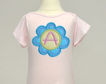Deco Flower Monogram Applique Font