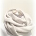 Heather Gray Fleece Infinity Scarf, Light Grey Loop Cowl