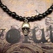 Skull Necklace Choker Necklace Hemitite Necklace Rocker Necklace