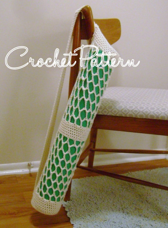 Yoga Mat Bag pattern crochet PATTERN ONLY