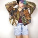 Tribal African Patchwork Slouchy Cropped Jacket (M/L)