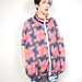 90s United States Flag Print Nylon Jacket (L/XL)