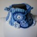 Freeform cowl scarf in blue Neck Warmer