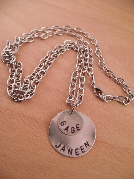 Items similar to Men's Personalized Name Necklace on Etsy