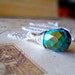 Large Turquoise Teardrop Necklace, Genuine Gemstone Wire Wrap Briolette Boho Chic Bohemian Jewelry, Southwest Inspired Jewelry