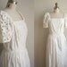 Cut out Cotton Wedding Dress - Vintage Summer Wedding Dress