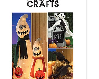 Sew & Make McCall's M5488 SEWING PATTERN - Outdoor Halloween Decorations Ghosts Tombstones