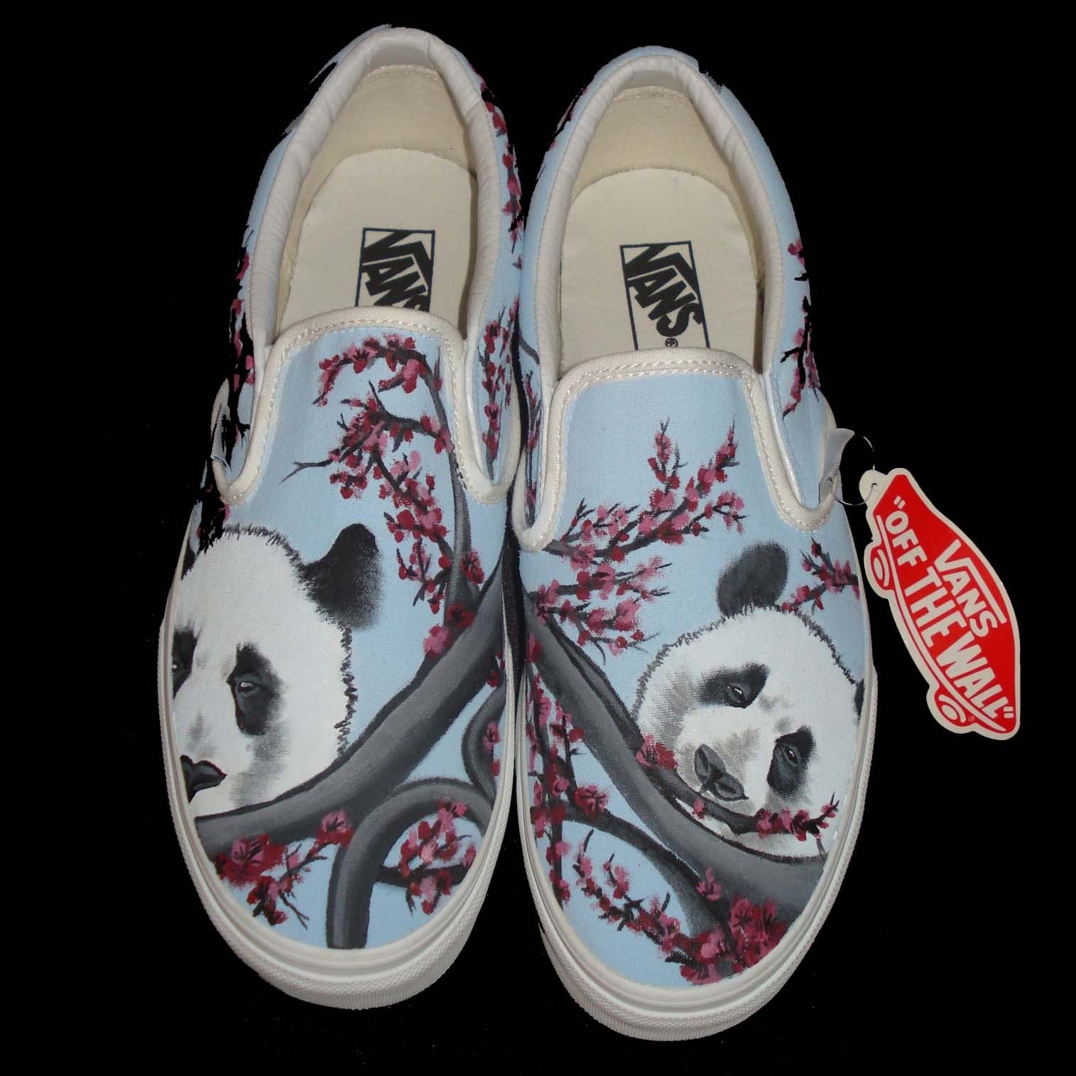 vans hand new shoes brand Hand Panda's on TKDealShoes Etsy Vans by Painted