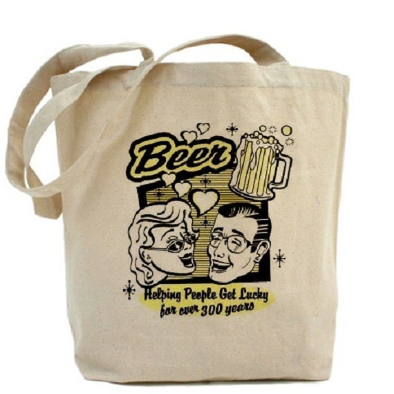 Cotton Canvas Tote Bag - Beer - Gift Bags