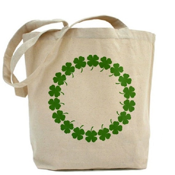 Shamrock Tote - Cotton Canvas Tote Bag