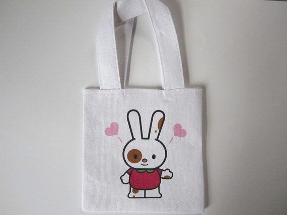 Easter - Favor Bags - Cotton Canvas Tote Bags - Mini Tote Bags - Gift ...