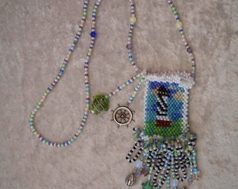 Hatteras lighthouse amulet bag