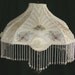 Victorian Beaded Embroidered Embroidery Boudoir Table Lamp Shade with Bead Fringe
